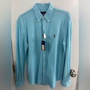 Ralph Lauren Men's Sky Blue Button Down Shirt
